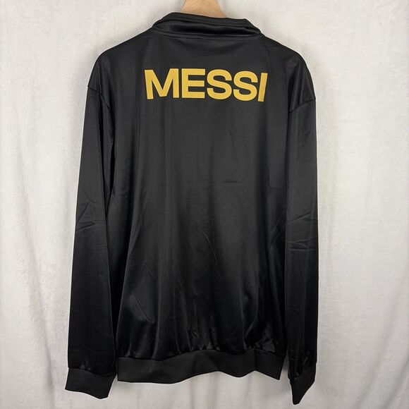 ARGENTINA AFA Lionel Messi Black Gold Track Jacket Size Large NWT - Picture 6 of 7